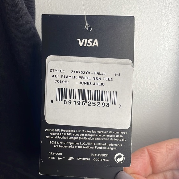 Nike Falcons Julio Jones 11 T-shirt New With Tags. Child Size Small - Picture 2 of 5